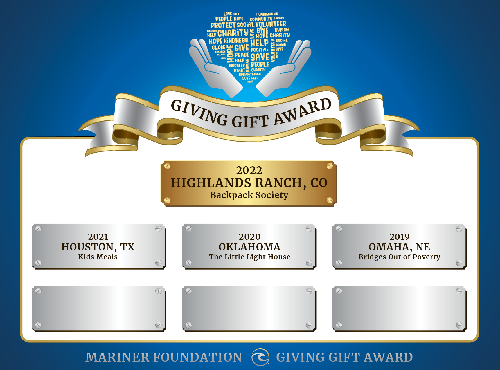 Giving Gift - Digital Plaque Award_Workplace